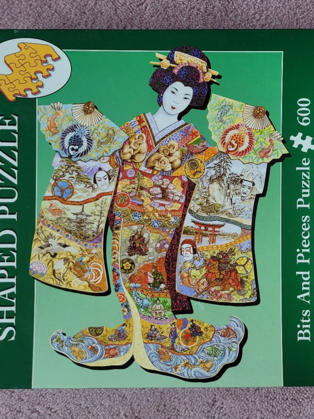 Bits and Pieces "Geisha" 600 Piece Shaped Puzzle 2003